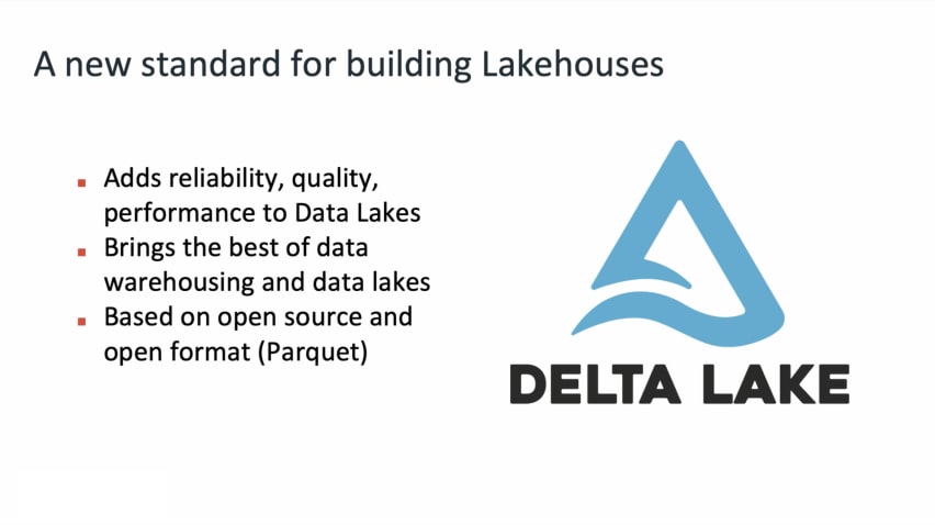 三角洲湖。建造湖边别墅的新标准。为数据湖增加可靠性、质量和性能。带来最好的数据仓库和数据湖。基于开源和开放格式bob下载地址(Parquet)